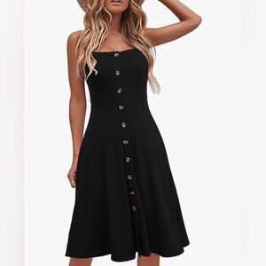 Black Jersey Midi Dress